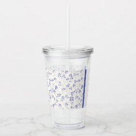 Copo De Acrílico Reunião Familiar, Boho Chic Bluebonnets,