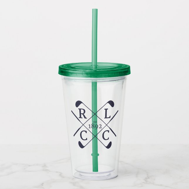 Copo De Acrílico RLCC Tumbler isolado plástico (Frente)