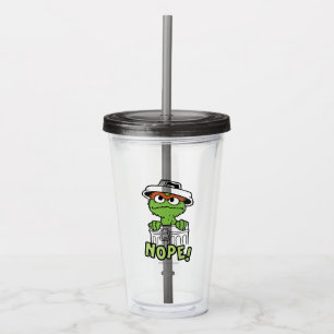 Copo De Acrílico Rua Sésamo Oscar, o Grouch Nope!