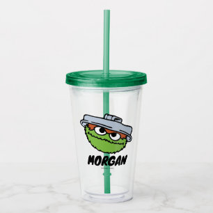 Copo De Acrílico Rua Sésamo Oscar, o Grouch Scram! Adicionar no