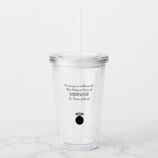 Copo De Acrílico Rua: Teresa de Avila Quote Tumbler