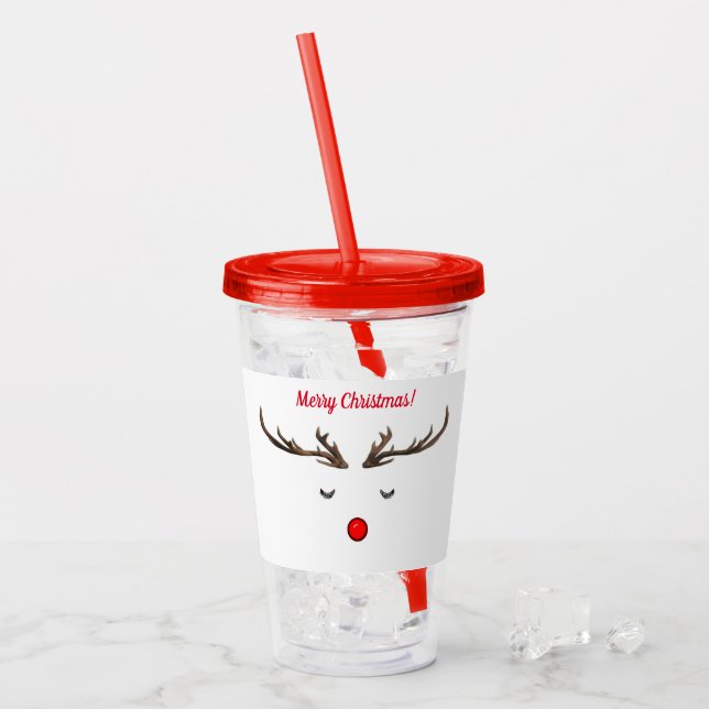 Copo De Acrílico Rudolph Acrylic Tumbler (Gelo frontal)