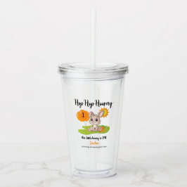 Copo De Acrílico Salto salto Viva Algum primeiro aniversario Coelho