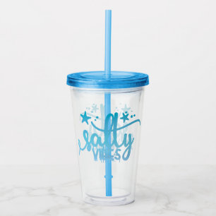 Copo De Acrílico Salty Vibes Insulados Beach Tumbler