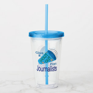 Copo De Acrílico Saudação para Jornalistas