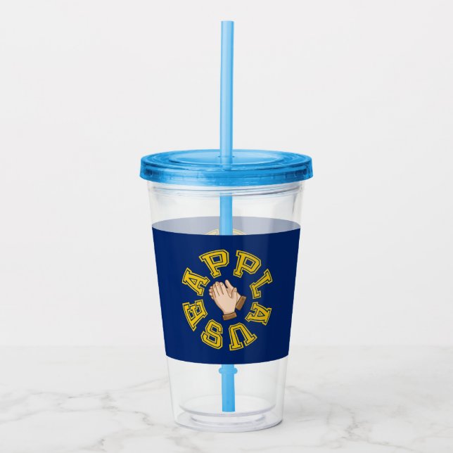 Copo De Acrílico Sessão de aplausos (Frente)