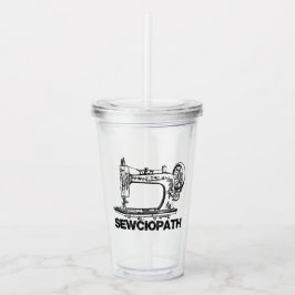 Copo De Acrílico Sewciopath Antique Sewing Machine Fun