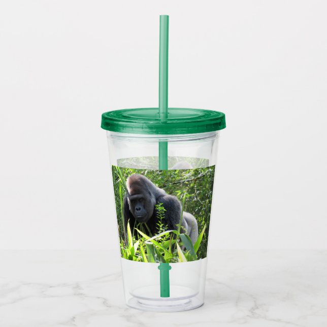 Copo De Acrílico Silverback Gorilla - Tumbler acrílico (Frente)
