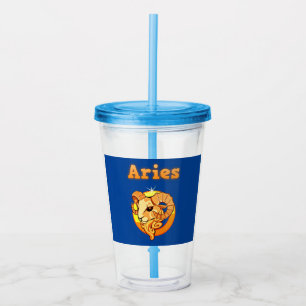 Copo De Acrílico Símbolo Aries