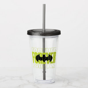 Copo De Acrílico Símbolo de Tipografia do Forever Batman Gráfico