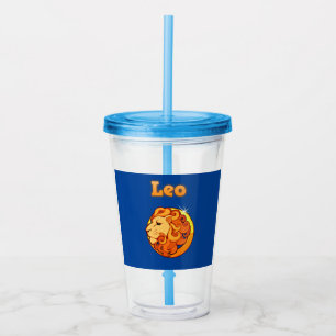 Copo De Acrílico Símbolo Leo