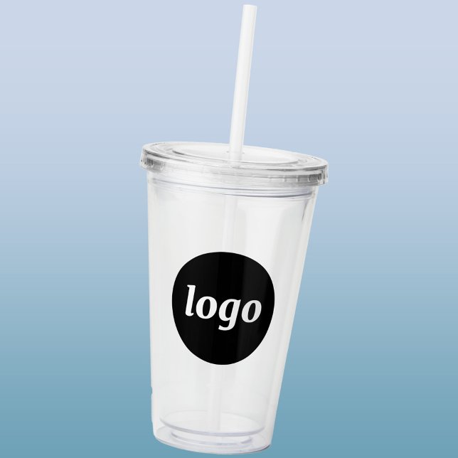 Copo De Acrílico Simple Logo Business Branding Promotional (Simple logo business branding promotional acrylic tumbler)