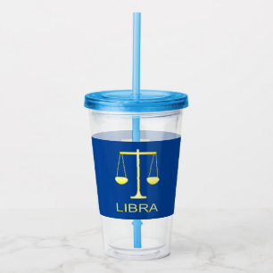 Copo De Acrílico Sinal de estrela do Ouro Libra Escala