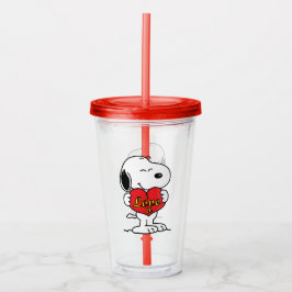 Copo De Acrílico Snoopy Acrylic Tumbler
