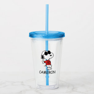 Copo De Acrílico Snoopy "Joe Legal" em pé