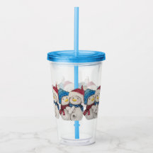 Snowmen Acrylic Tumbler