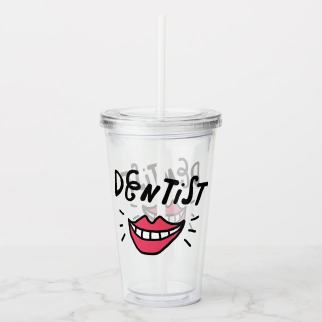 Copo De Acrílico Sorriso do dentista (Frente)