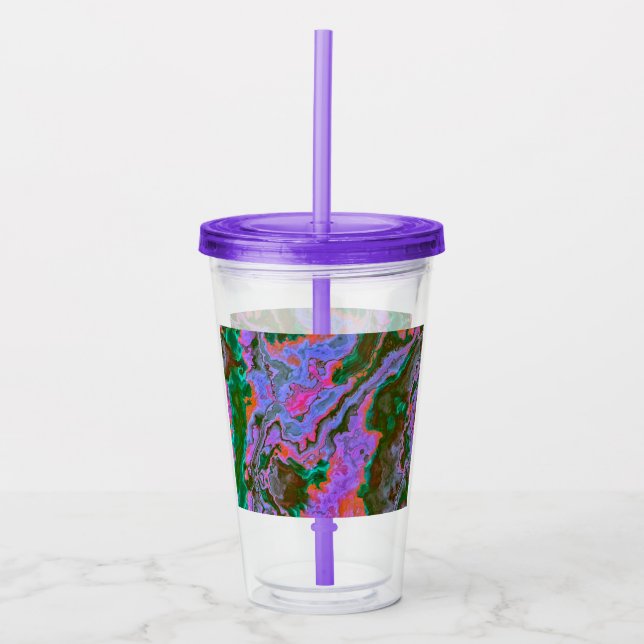 Copo De Acrílico Sour Marble Acrylic Tumbler (Frente)