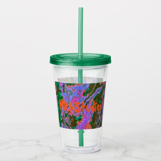Copo De Acrílico Sour Marble Acrylic Tumbler (Frente)