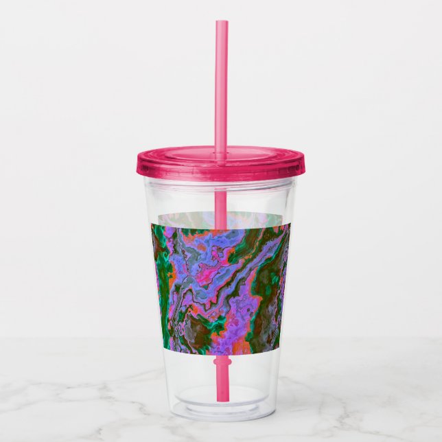 Copo De Acrílico Sour Marble Acrylic Tumbler (Frente)
