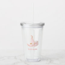 Sprinkle Tumbler de Chapéu de Bruxa Rosa