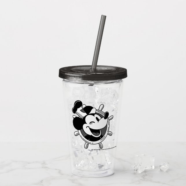 Copo De Acrílico Steamboat Willie Retro Tumbler (Gelo traseiro)