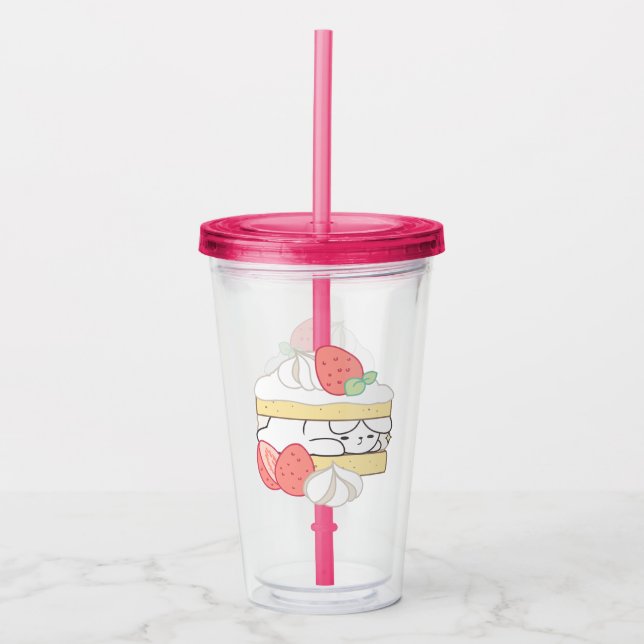 Copo De Acrílico Sugestões Doce: Ataque à Boca de Buniberry (Frente)