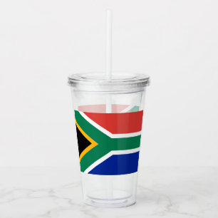 Copo De Acrílico Sul - bandeira africana de África do Sul