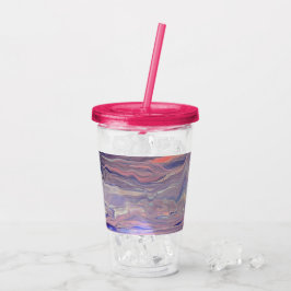 Copo De Acrílico Sunrise Acrylic Pour Tumbler