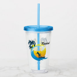 Copo De Acrílico Surfing Acrylic Tumbler