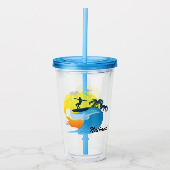 Copo De Acrílico Surfing Acrylic Tumbler (Frente)