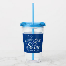 Copo De Acrílico Surgir e brilhar Bíblia de Ano Novo abençoada Vers