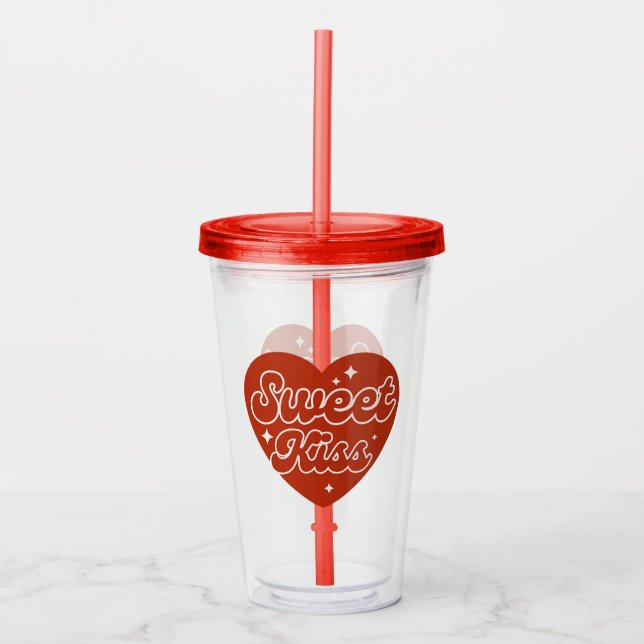 Copo De Acrílico Sweet Kiss Acrylic Tumbler (Frente)