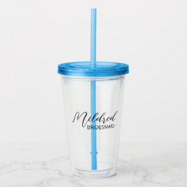 Copo De Acrílico Taça De Café Personalizada/ Doninha De Bridesmaid/