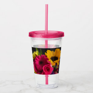 Copo De Acrílico Taça de Flor