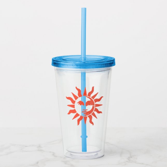 Copo De Acrílico Taça de vidro sunshine (Frente)