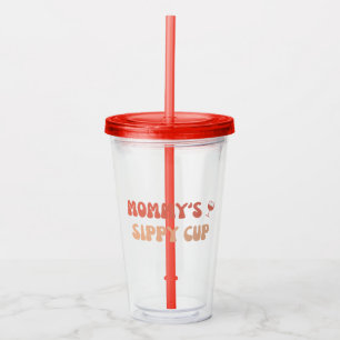 Copo De Acrílico Taça Sippy de mamãe - Etiquetas Engraçadas de Vinh
