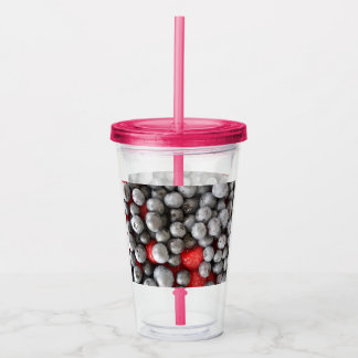 Copo De Acrílico Tão Berry Adorável - Sipper Acrílico