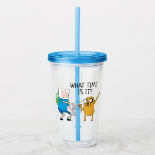 Copo De Acrílico Tempo de Aventura Finn & Jake Fist Bump