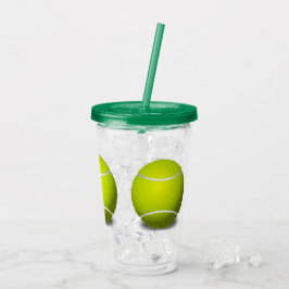 Copo De Acrílico Tênis Balls Sports Acryler Tumbler