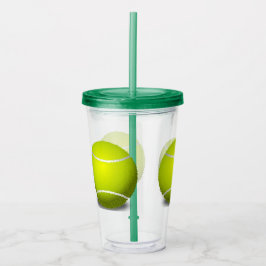 Copo De Acrílico Tênis Balls Sports Acryler Tumbler