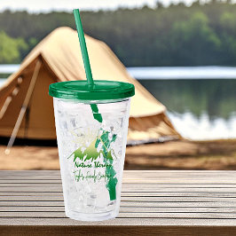 Copo De Acrílico Terapia da natureza Acampamento familiar personali