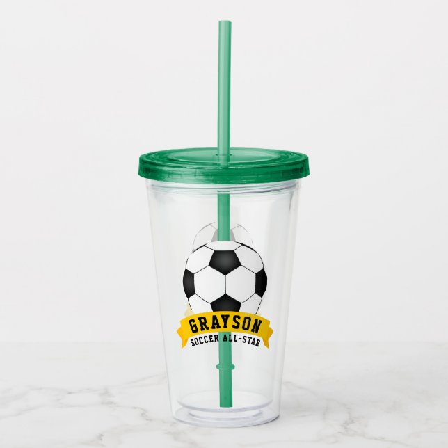 Copo De Acrílico Todas as estrelas do futebol (Frente)