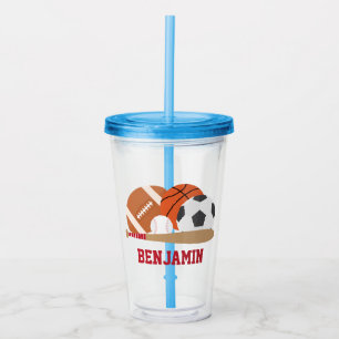 Copo De Acrílico Todos os Esportes em Estrelas