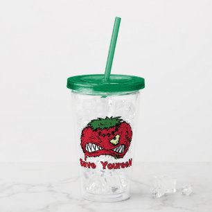 Copo De Acrílico Tomate Mau personalizável