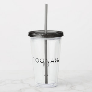 Copo De Acrílico Toonami Split Font Logo