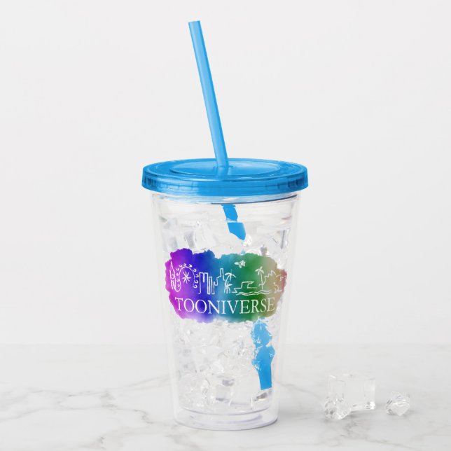 Copo De Acrílico Tooniverse Acrylic Tumbler  (Gelo frontal)