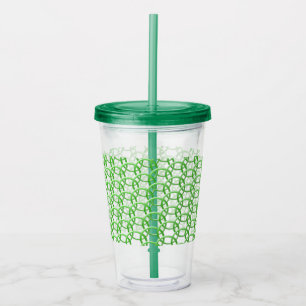 Copo De Acrílico Tumbler Acrílico - Anéis Verdes Interbloqueados