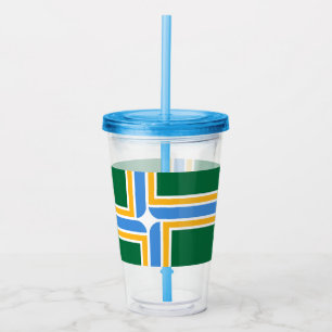 Copo De Acrílico Tumbler acrílico com a bandeira de Portland