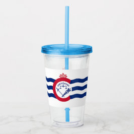 Copo De Acrílico Tumbler acrílico com bandeira de Cincinnati